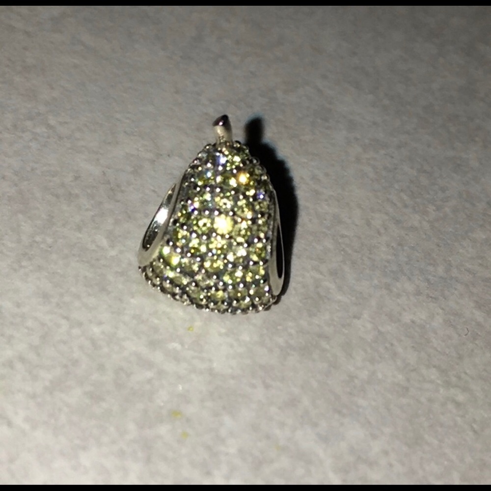 Pandora green pave pear charm 791486NLG